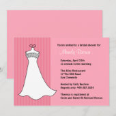 Invitation de douche nuptiale (Devant / Derrière)