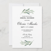 Invitation de douche nuptiale (Devant)