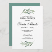 Invitation de douche nuptiale (Devant / Derrière)