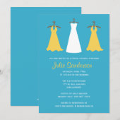 Invitation de douche nuptiale (Devant / Derrière)