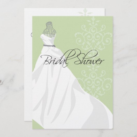 Invitation de douche nuptiale (Devant / Derrière)