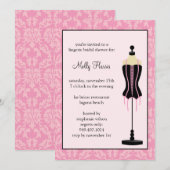 Invitation de douche nuptiale (Devant / Derrière)