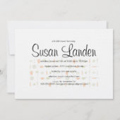 Invitation de douche nuptiale (Dos)