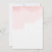 Invitation de douche nuptiale (Dos)