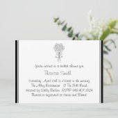 Invitation de douche nuptiale (Debout devant)