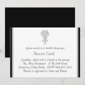 Invitation de douche nuptiale (Devant / Derrière)