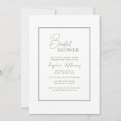 Invitation de douche nuptiale (Devant)