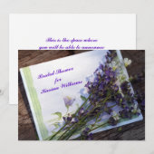 Invitation de douche nuptiale (Devant / Derrière)
