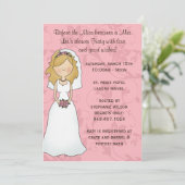 Invitation de douche nuptiale (Debout devant)