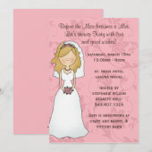 Invitation de douche nuptiale (Devant / Derrière)