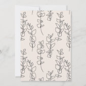 Invitation de douche nuptiale à arc floral chic mo (Dos)