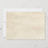 Invitation de douche nuptiale à cadre floral victo (Dos)