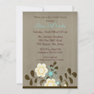 Invitation de douche nuptiale à la mode