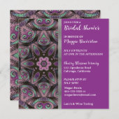 Invitation de douche nuptiale Abstraite (Devant / Derrière)