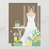 Invitation de douche nuptiale - Ajouter votre prop (Devant / Derrière)