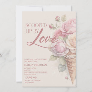 Invitation de douche nuptiale Amoureuse, Blush