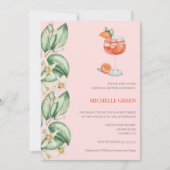 Invitation de douche nuptiale Aperol Spritz Orange (Devant)