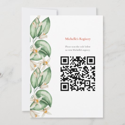 Invitation de douche nuptiale Aperol Spritz Orange (Dos)