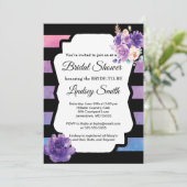 Invitation de douche nuptiale aquarelle (Debout devant)