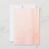 Invitation de douche nuptiale aquarelle moderne ro (Dos)