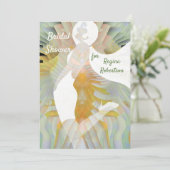 Invitation de douche nuptiale Art Déco (Debout devant)