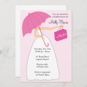 Invitation de douche nuptiale avec enveloppes corr (Devant / Derrière)