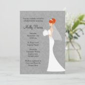 Invitation de douche nuptiale avec enveloppes corr (Debout devant)