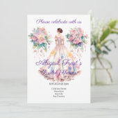 Invitation de douche nuptiale avec texte modifiabl (Debout devant)