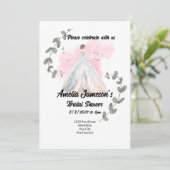 Invitation de douche nuptiale avec texte modifiabl (Debout devant)