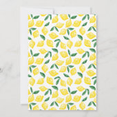 Invitation de douche nuptiale citron aquarelle (Dos)