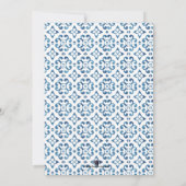 Invitation de douche nuptiale citron, Carrelage bl (Dos)