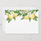 Invitation de douche nuptiale Citron vert (Dos)