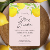 Invitation de douche nuptiale Citrus Main Squeeze