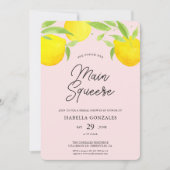 Invitation de douche nuptiale Citrus Main Squeeze (Devant)