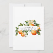 Invitation de douche nuptiale Citrus Squeeze princ (Dos)