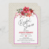 Invitation de douche nuptiale Couleurs de chute (Devant / Derrière)