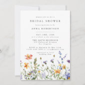 Invitation de douche nuptiale de jardin de fleurs (Devant)