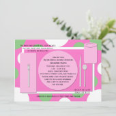 Invitation de douche nuptiale de la recette — Plut (Debout devant)