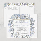 Invitation de douche nuptiale de lavande parfaitem (Devant / Derrière)