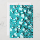 Invitation de douche nuptiale des étoiles Turquois (Dos)