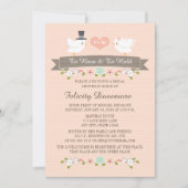 Invitation de douche nuptiale des Inséparables mon (Devant)