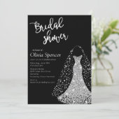 Invitation de douche nuptiale Diamond (Debout devant)