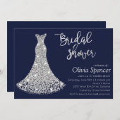 Invitation de douche nuptiale Diamond (Devant / Derrière)