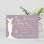 Invitation de douche nuptiale, élégante robe de ma (Debout devant)