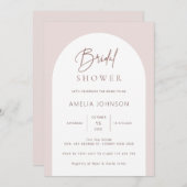 Invitation de douche nuptiale en arc moderne et mi (Devant / Derrière)