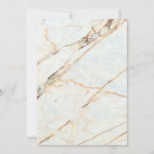 Invitation de douche nuptiale en marbre (Dos)