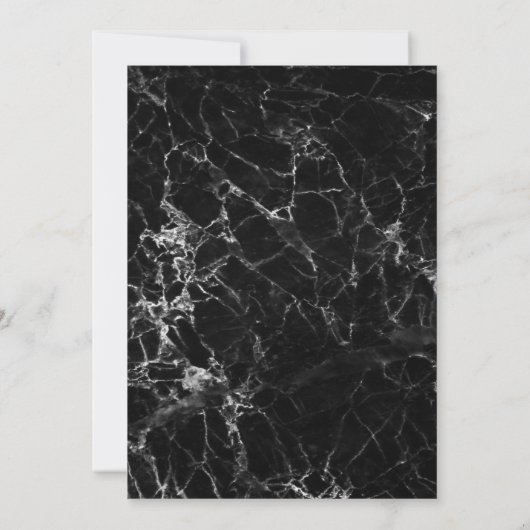 Invitation de douche nuptiale en marbre (Dos)