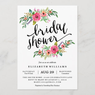 Invitation de douche nuptiale été la plus douce