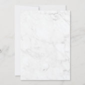 Invitation de douche nuptiale Eucalyptus en marbre (Dos)