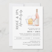 Invitation de douche nuptiale EVERLEIGH Rose et IP (Devant)